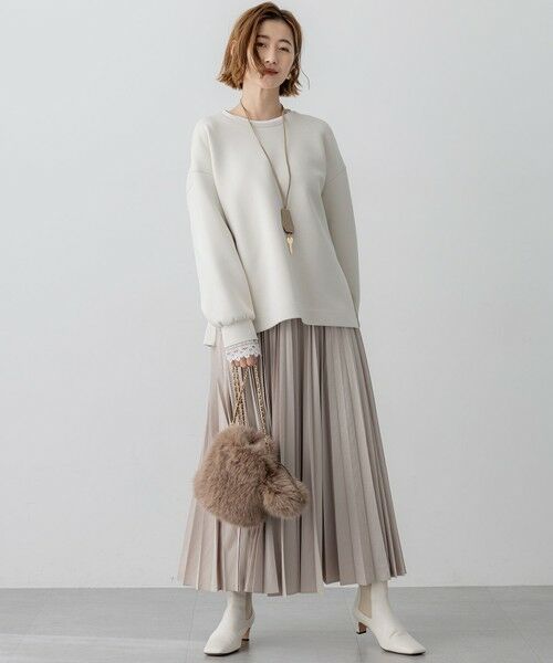 S size ONWARD(小さいサイズ) / エスサイズオンワード カットソー | 【VERY掲載/洗える】コットンエアーダンボール サイドジップ カットソー | 詳細9