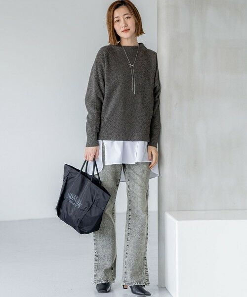 S size ONWARD(小さいサイズ) / エスサイズオンワード カットソー | 【VERY掲載/洗える】ナチュラルコットンベア シャツレイヤード カットソー | 詳細10