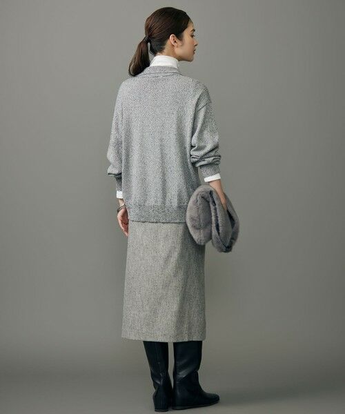 S size ONWARD(小さいサイズ) / エスサイズオンワード ニット・セーター | ペーパーウールコットン襟付き ニット | 詳細3