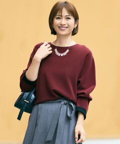 S size ONWARD(小さいサイズ) / エスサイズオンワード ニット・セーター | 【カタログ掲載】レーヨンストレッチベーシックシルエット ニット