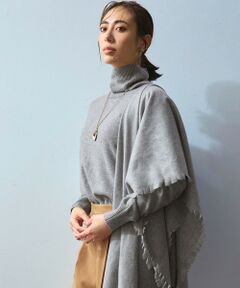 【滝沢眞規子さん着用/Oggi掲載/洗える】ピュアカシミヤ タートルネック ニット