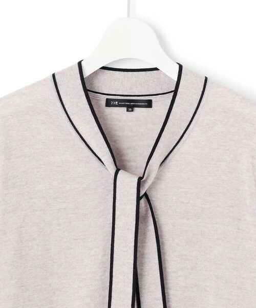 S size ONWARD(小さいサイズ) / エスサイズオンワード ニット・セーター | 【洗える】ウーステッドウール ボウタイ ニット | 詳細10