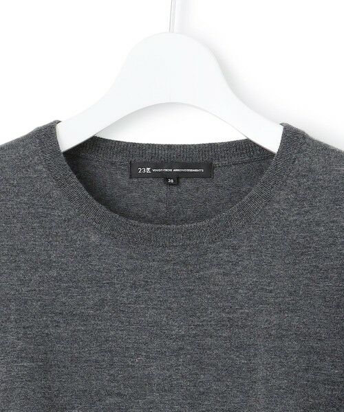 S size ONWARD(小さいサイズ) / エスサイズオンワード ニット・セーター | 【洗える】ウーステッドウール カラーブロック ニット | 詳細10