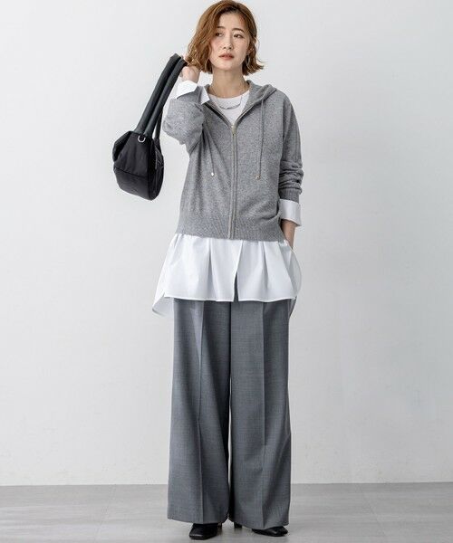 S size ONWARD(小さいサイズ) / エスサイズオンワード パーカー | 【見上愛さん着用/洗える】ピュアカシミヤ ジップアップ ニット パーカー | 詳細1