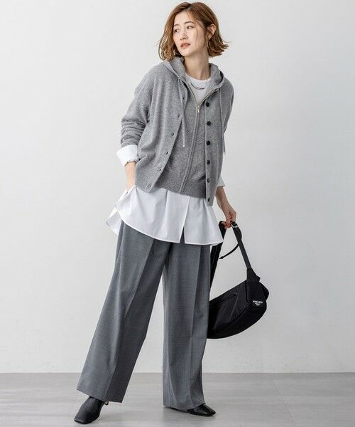 S size ONWARD(小さいサイズ) / エスサイズオンワード パーカー | 【見上愛さん着用/洗える】ピュアカシミヤ ジップアップ ニット パーカー | 詳細2