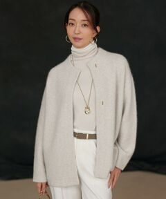 S size ONWARD(小さいサイズ) / エスサイズオンワード その他アウター | 【見上愛さん着用】ラクーンブレンドダブルフェイス ニット アウター