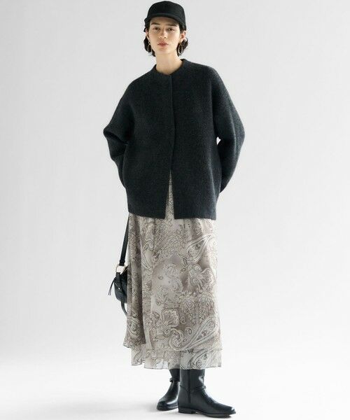 S size ONWARD(小さいサイズ) / エスサイズオンワード その他アウター | 【見上愛さん着用】ラクーンブレンドダブルフェイス ニット アウター | 詳細6