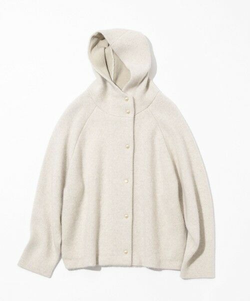 S size ONWARD(小さいサイズ) / エスサイズオンワード その他アウター | ラクーンブレンドダブルフェイス ニット フーディー | 詳細4