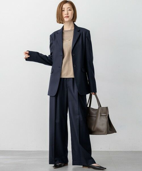 S size ONWARD(小さいサイズ) / エスサイズオンワード ニット・セーター | 【洗える/吊り干しOK】ヴィスコースストレッチ ドルマンスリーブ ラメ ニット | 詳細16