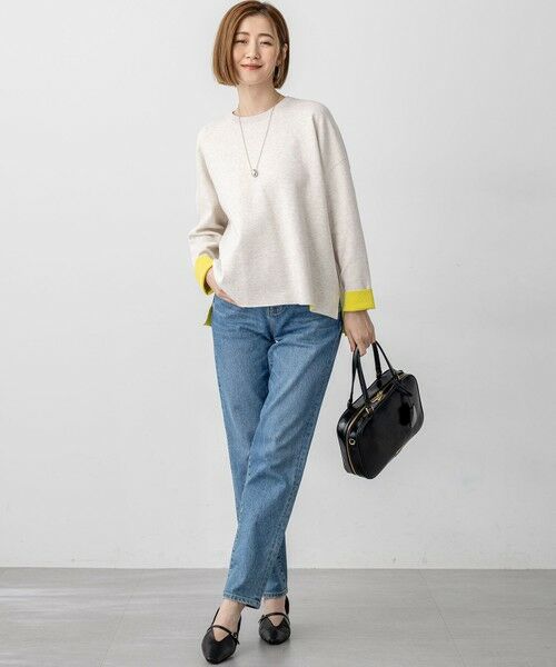 S size ONWARD(小さいサイズ) / エスサイズオンワード ニット・セーター | 【洗える】ダブルフェイス プルオーバー ニット | 詳細1