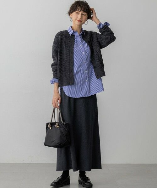 S size ONWARD(小さいサイズ) / エスサイズオンワード カーディガン・ボレロ | 【洗える】カシミヤブレンド ケーブルニットカーディガン | 詳細7