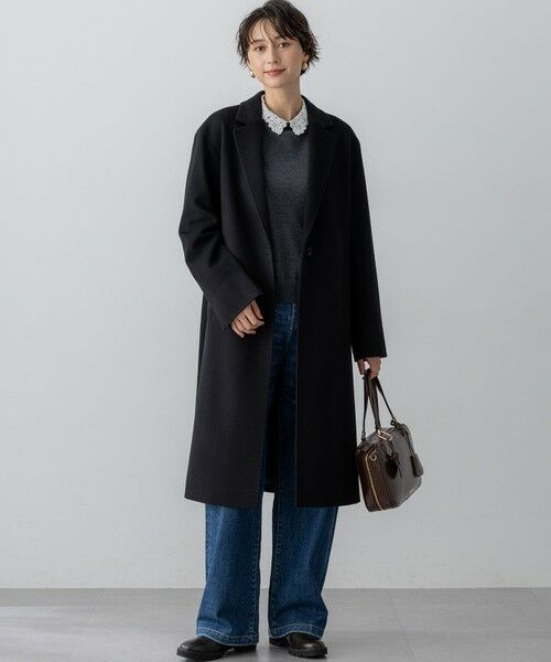 S size ONWARD(小さいサイズ) / エスサイズオンワード ニット・セーター | 【洗える】エンブロイダリー フラワーレースコンビ ニット | 詳細5