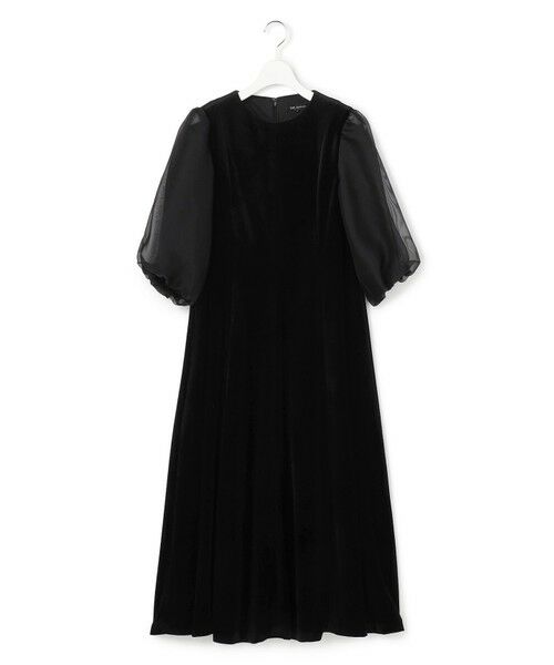 S size ONWARD(小さいサイズ) / エスサイズオンワード ドレス | 【APPLAUDIR】ベロアコンビ ドレス | 詳細6
