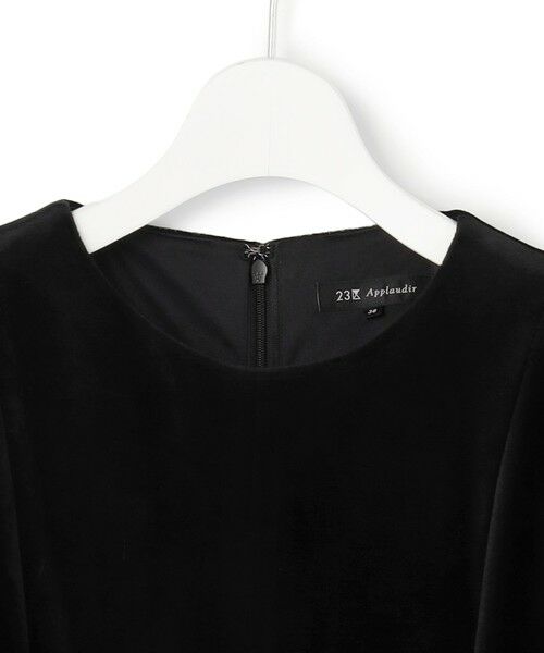 S size ONWARD(小さいサイズ) / エスサイズオンワード ドレス | 【APPLAUDIR】ベロアコンビ ドレス | 詳細7