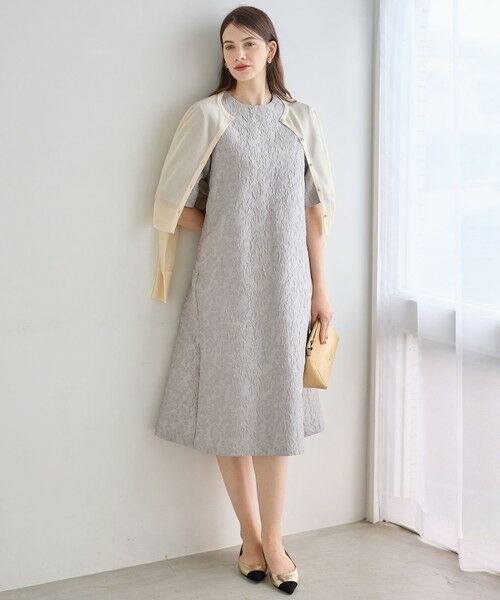 S size ONWARD(小さいサイズ) / エスサイズオンワード ドレス | 【APPLAUDIR】フラワージャカード ドレス | 詳細4