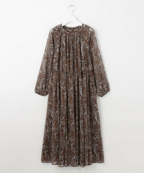 S size ONWARD(小さいサイズ) / エスサイズオンワード ロング・マキシ丈ワンピース | 【SHIHOさん着用】ペイズリープリント ワンピース | 詳細7