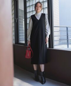 S size ONWARD(小さいサイズ) / エスサイズオンワード ロング・マキシ丈スカート | ビューティサーモ2WAYストレッチ ジャンパースカート