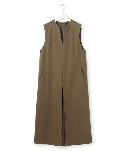 S size ONWARD(小さいサイズ) / エスサイズオンワード ロング・マキシ丈ワンピース | ウールミルドジャージー ボックスタック ジャンパースカート | 詳細11