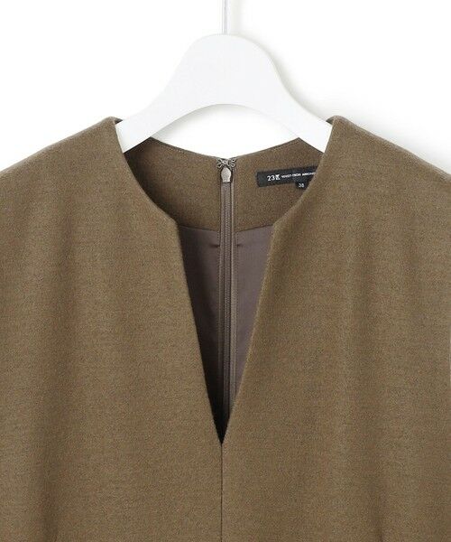 S size ONWARD(小さいサイズ) / エスサイズオンワード ロング・マキシ丈ワンピース | ウールミルドジャージー ボックスタック ジャンパースカート | 詳細13