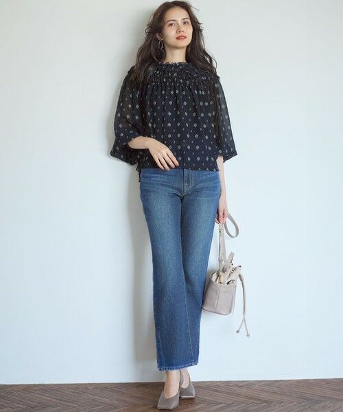 S size ONWARD(小さいサイズ) / エスサイズオンワード デニムパンツ | 【SLOW/一部店舗限定】スリット ストレート デニム | 詳細20