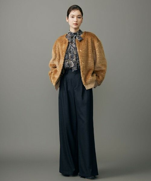 S size ONWARD(小さいサイズ) / エスサイズオンワード その他パンツ | デニムライクツイルワイド パンツ | 詳細14