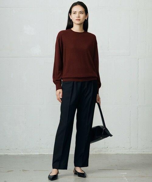 S size ONWARD(小さいサイズ) / エスサイズオンワード その他パンツ | 【SHIHOさん着用】TRスラブツイルテーパード パンツ | 詳細26