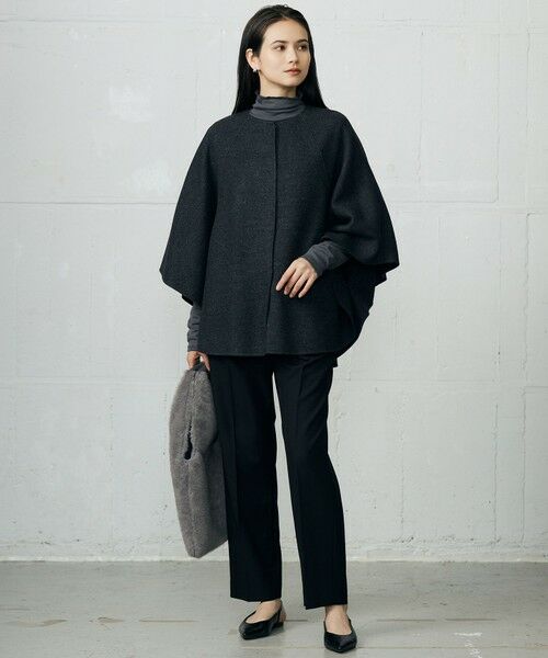 S size ONWARD(小さいサイズ) / エスサイズオンワード その他パンツ | 【SHIHOさん着用】TRスラブツイルテーパード パンツ | 詳細28