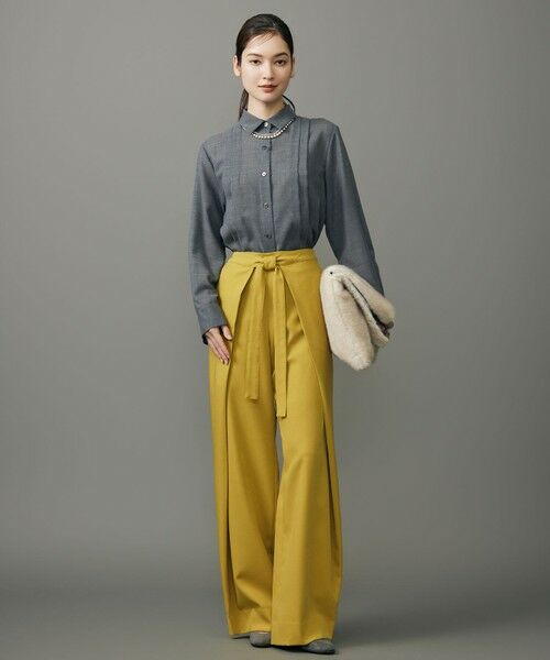 S size ONWARD(小さいサイズ) / エスサイズオンワード その他パンツ | 【カタログ掲載】Peソフトツイルラップワイド パンツ | 詳細2