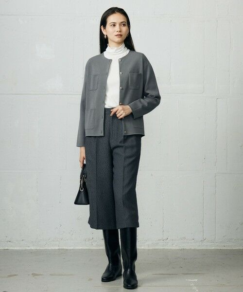 S size ONWARD(小さいサイズ) / エスサイズオンワード その他パンツ | 【SHIHOさん着用】ブライトリングツイード2タッククロップド パンツ | 詳細3