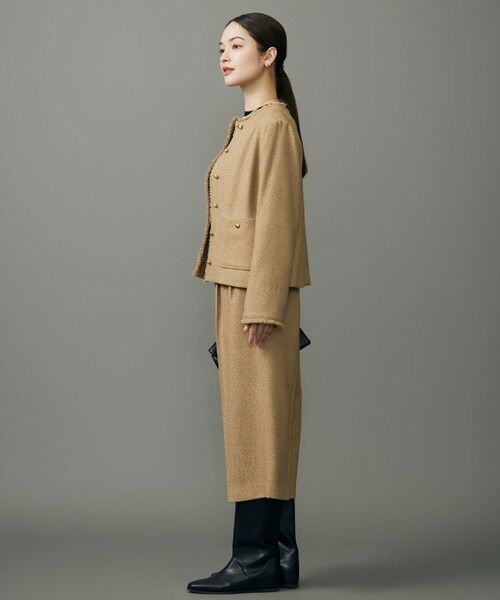 S size ONWARD(小さいサイズ) / エスサイズオンワード その他パンツ | 【SHIHOさん着用】ブライトリングツイード2タッククロップド パンツ | 詳細11