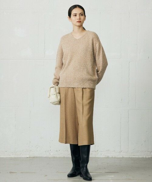 S size ONWARD(小さいサイズ) / エスサイズオンワード その他パンツ | 【SHIHOさん着用】ブライトリングツイード2タッククロップド パンツ | 詳細13