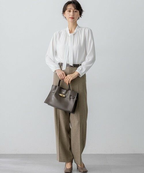 S size ONWARD(小さいサイズ) / エスサイズオンワード その他パンツ | 【洗える/セットアップ対応】ウールライクカルゼ ワイド パンツ | 詳細5