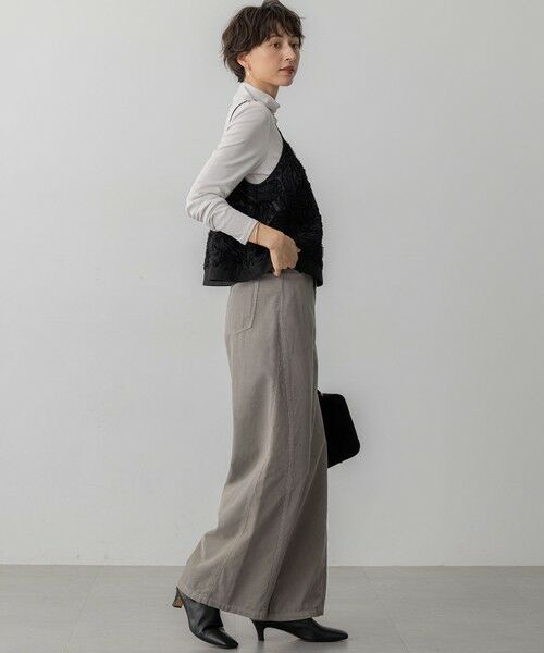 S size ONWARD(小さいサイズ) / エスサイズオンワード その他パンツ | 【滝沢眞規子さん着用/洗える】コットン コーデュロイ ワイド パンツ | 詳細17