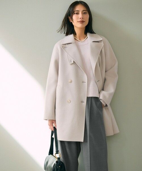 S size ONWARD(小さいサイズ) / エスサイズオンワード その他アウター | ウールリバーダブルブレストコート | 詳細2