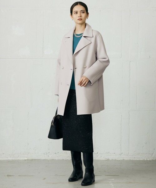 S size ONWARD(小さいサイズ) / エスサイズオンワード その他アウター | ウールリバーダブルブレストコート | 詳細3