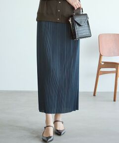 S size ONWARD(小さいサイズ) / エスサイズオンワード ミニ・ひざ丈スカート | 【SLOW/一部店舗限定】トリコットプリーツ Iライン スカート