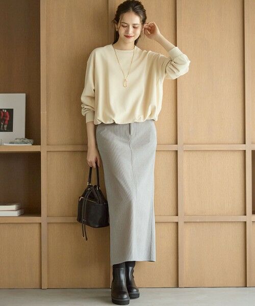 S size ONWARD(小さいサイズ) / エスサイズオンワード ミニ・ひざ丈スカート | 【SLOW/一部店舗限定】ソフトコーデュロイ マーメイド スカート | 詳細1