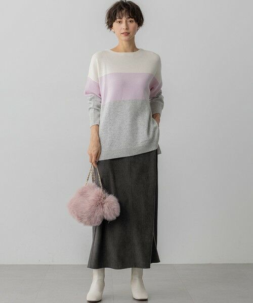 S size ONWARD(小さいサイズ) / エスサイズオンワード ミニ・ひざ丈スカート | 【SLOW/一部店舗限定】ソフトコーデュロイ マーメイド スカート | 詳細5