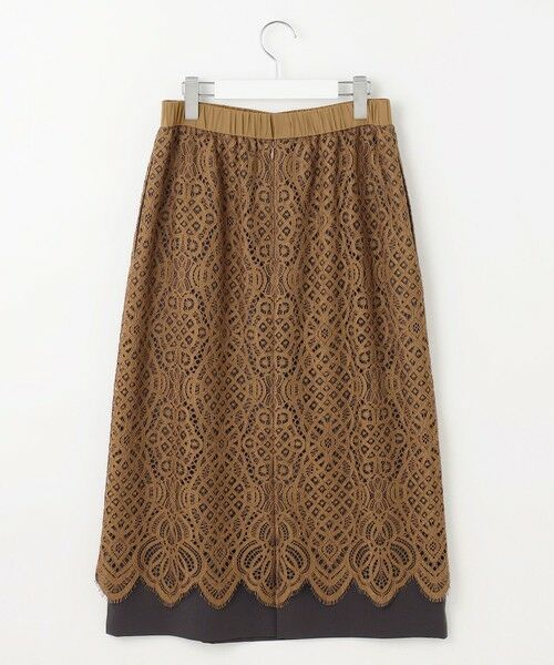 S size ONWARD(小さいサイズ) / エスサイズオンワード ミニ・ひざ丈スカート | 【SHIHOさん着用】バイカラーレース スカート | 詳細13