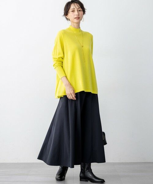 S size ONWARD(小さいサイズ) / エスサイズオンワード ミニ・ひざ丈スカート | 【洗える】ストレッチタイプライター フレア スカート | 詳細4