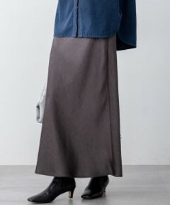 S size ONWARD(小さいサイズ) / エスサイズオンワード ミニ・ひざ丈スカート | 【VERY11月号掲載/洗える】ヴィンテージダブルサテン ナロー スカート