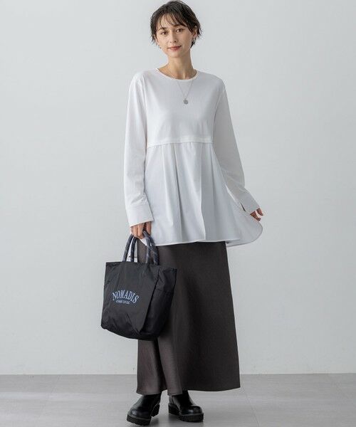 S size ONWARD(小さいサイズ) / エスサイズオンワード ミニ・ひざ丈スカート | 【VERY11月号掲載/洗える】ヴィンテージダブルサテン ナロー スカート | 詳細12