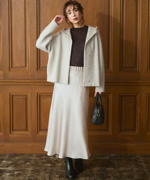 S size ONWARD(小さいサイズ) / エスサイズオンワード ミニ・ひざ丈スカート | 【VERY11月号掲載/洗える】ヴィンテージダブルサテン ナロー スカート | 詳細21