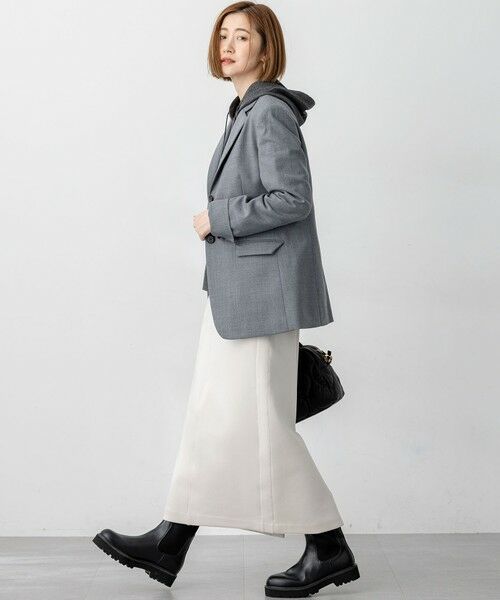 S size ONWARD(小さいサイズ) / エスサイズオンワード ミニ・ひざ丈スカート | 【洗える】コットンエアーダンボール Iライン スカート | 詳細27