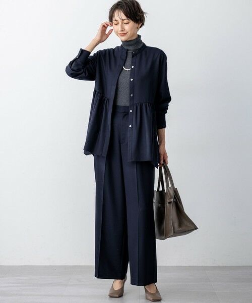 S size ONWARD(小さいサイズ) / エスサイズオンワード シャツ・ブラウス | 【洗える】TWビエラ イレギュラーヘム ブラウス | 詳細13