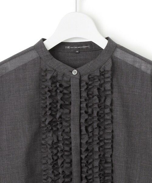 S size ONWARD(小さいサイズ) / エスサイズオンワード シャツ・ブラウス | 【VERY11月号掲載/洗える】TWボイル フリルディテール ブラウス | 詳細7