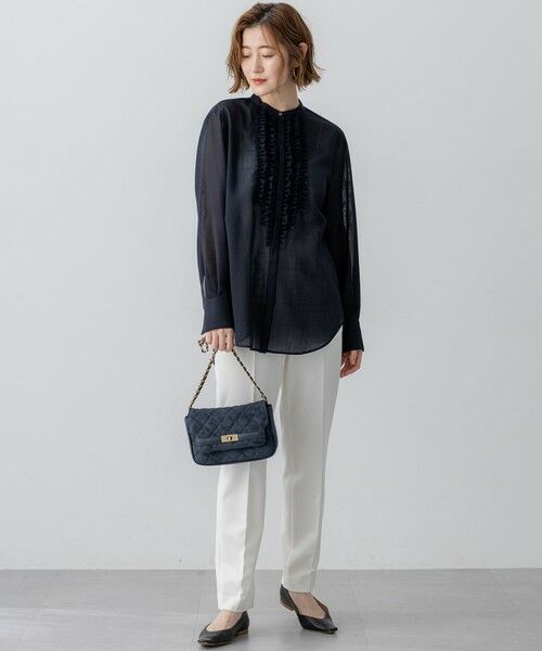 S size ONWARD(小さいサイズ) / エスサイズオンワード シャツ・ブラウス | 【VERY11月号掲載/洗える】TWボイル フリルディテール ブラウス | 詳細12