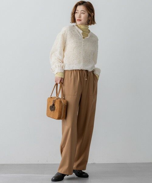 S size ONWARD(小さいサイズ) / エスサイズオンワード シャツ・ブラウス | 【洗える】シアーカットジャカード ブラウス | 詳細1