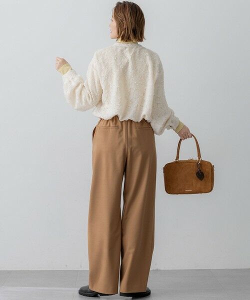 S size ONWARD(小さいサイズ) / エスサイズオンワード シャツ・ブラウス | 【洗える】シアーカットジャカード ブラウス | 詳細3