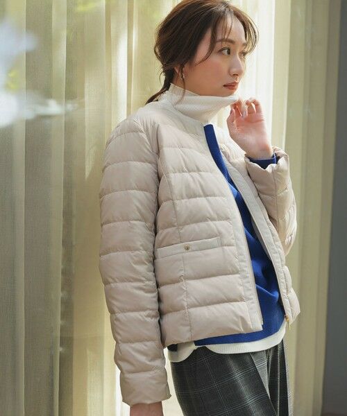 S size ONWARD(小さいサイズ) / エスサイズオンワード ダウンジャケット・ベスト | 【2WAY】ノーカラーダウン ジャケット | 詳細7